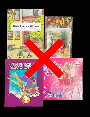 Examples of books we do not accept